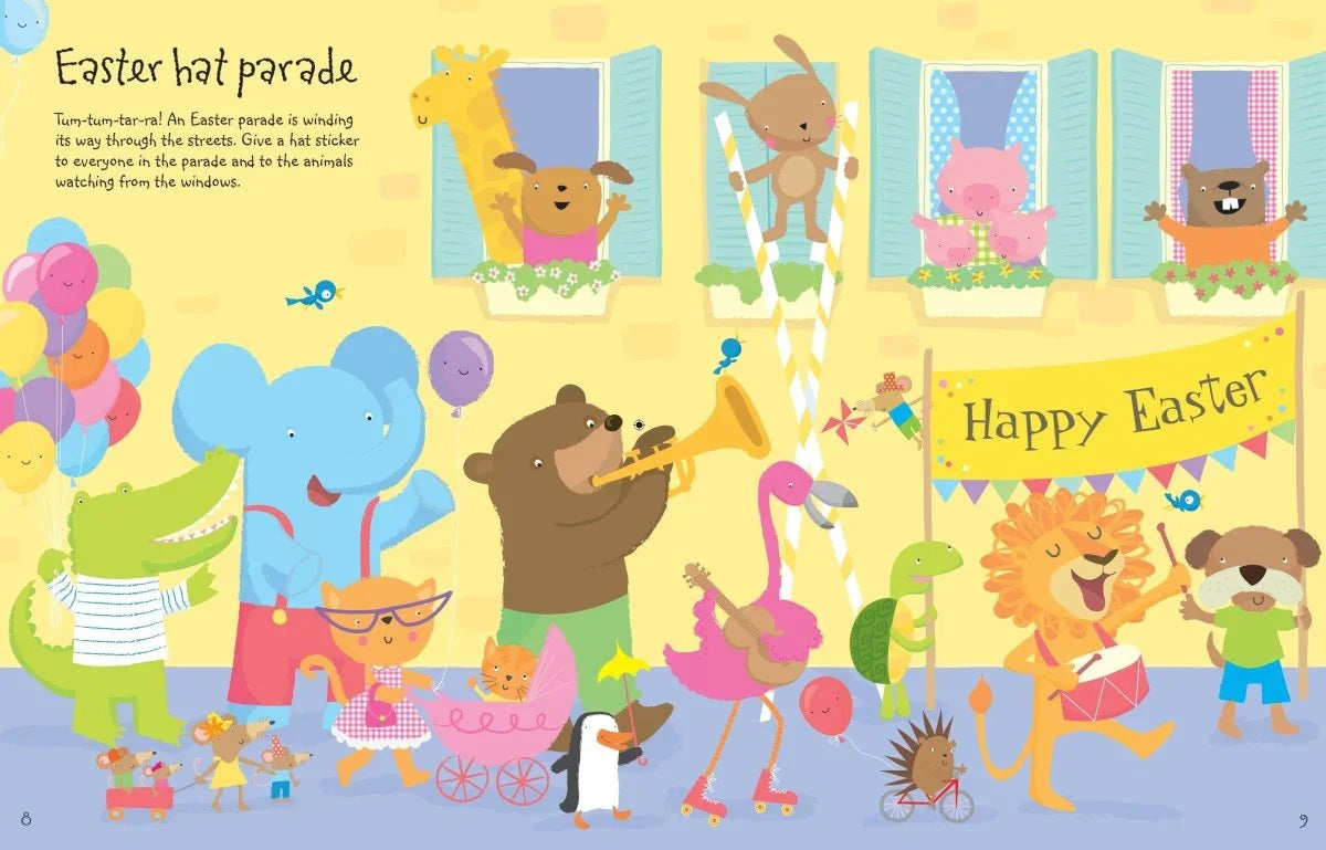 Usborne Easter Sticker Book - Húsvét Matricás Könyv - Usborne - Könyv