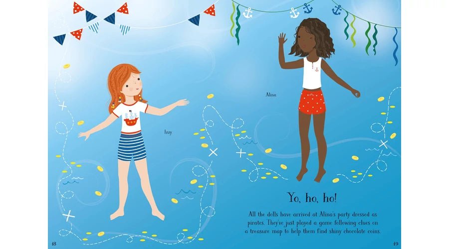Usborne® Little sticker dolly dressing parties - Usborne - Könyv - OduStore
