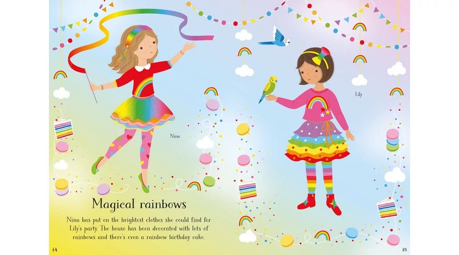 Usborne® Little sticker dolly dressing parties - Usborne - Könyv - OduStore