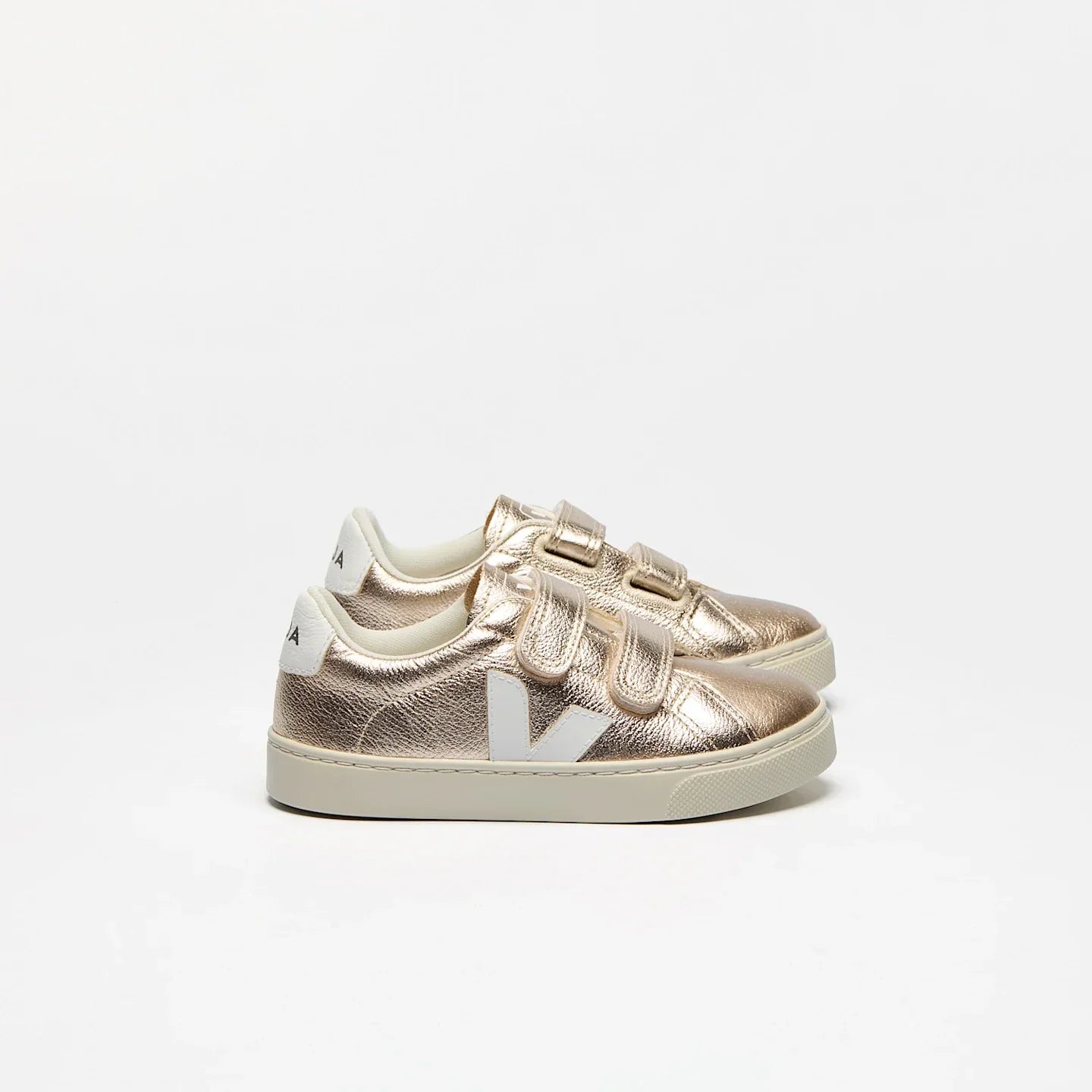 Veja Small Esplar Leather Shoes – Platine White