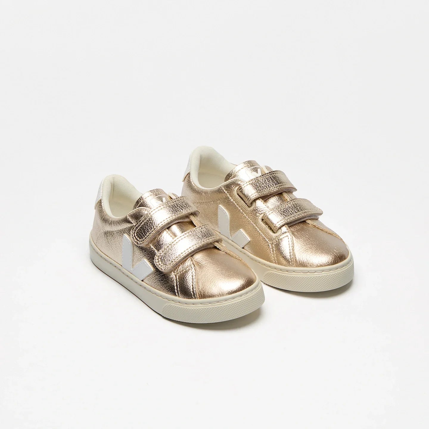 Veja Small Esplar Leather Shoes – Platine White