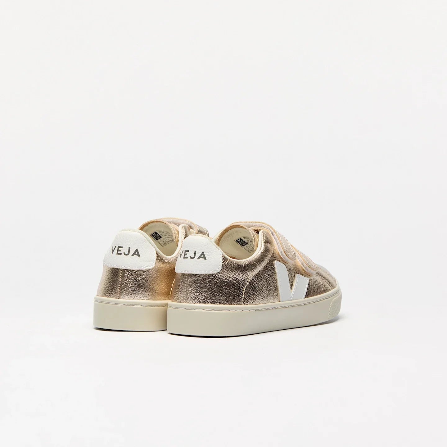 Veja Small Esplar Leather Shoes – Platine White