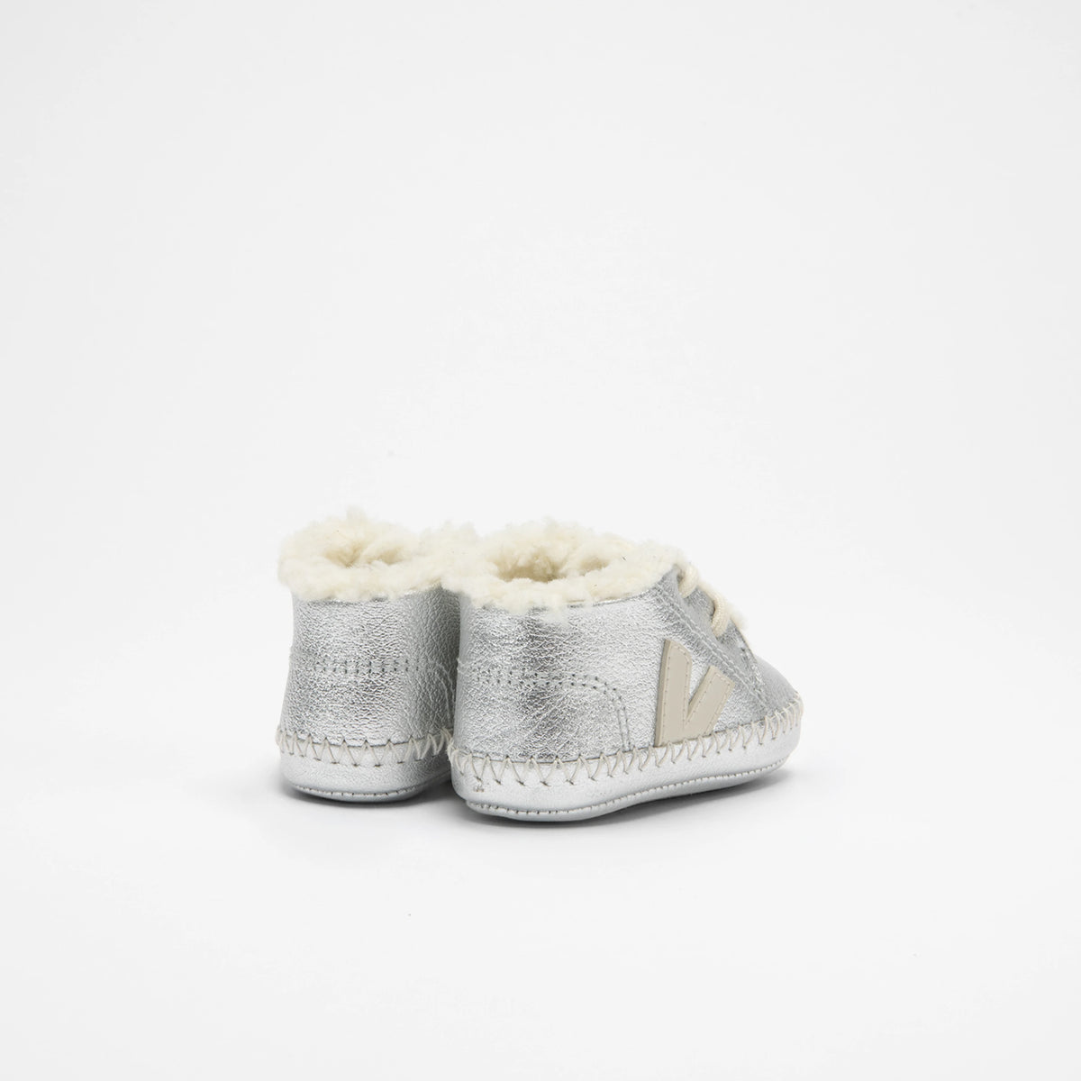 Veja Baby Fured Leather bundás bőrcipő - Silver Pierre
