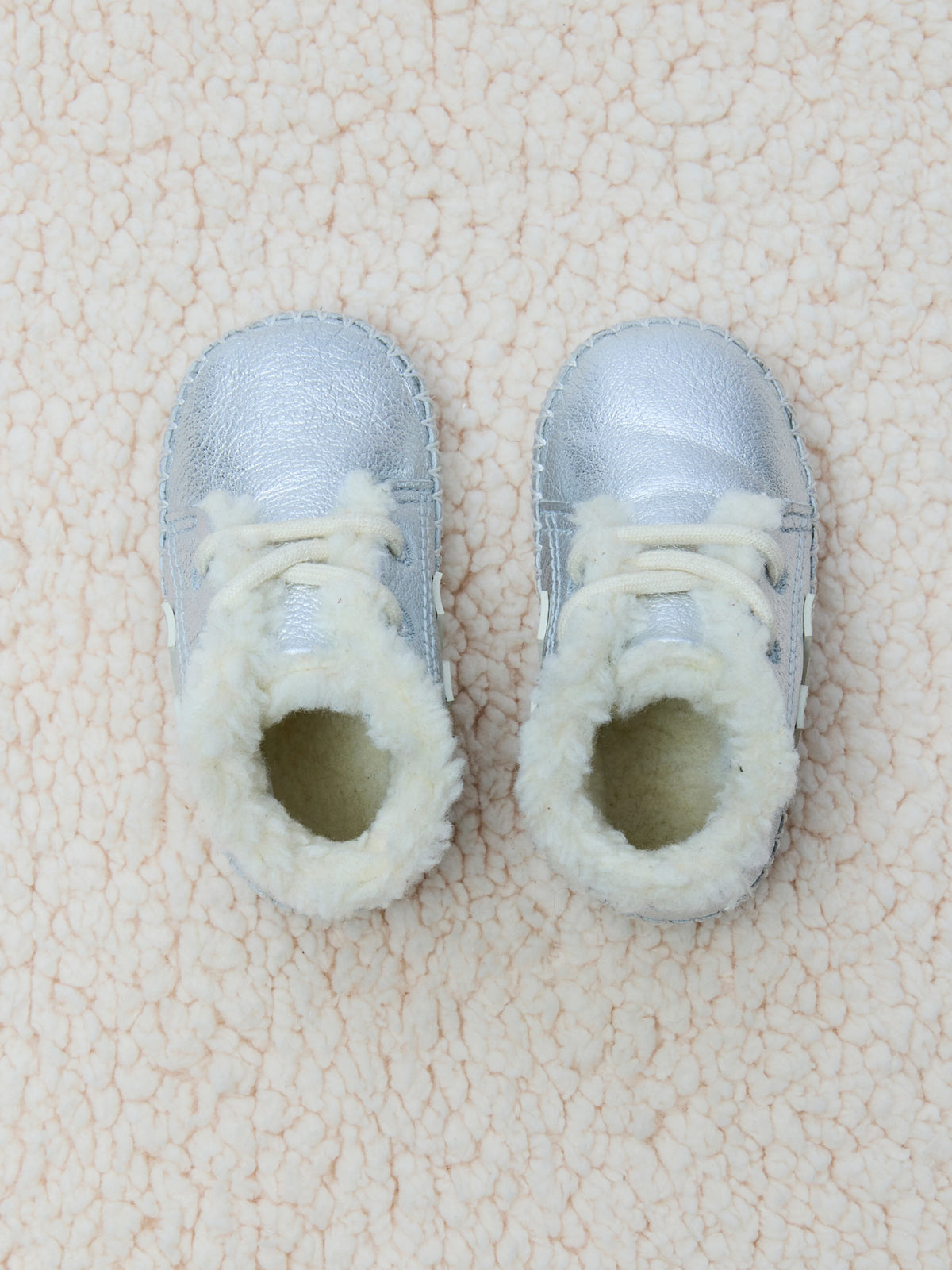 Veja Baby Fured Leather bundás bőrcipő - Silver Pierre