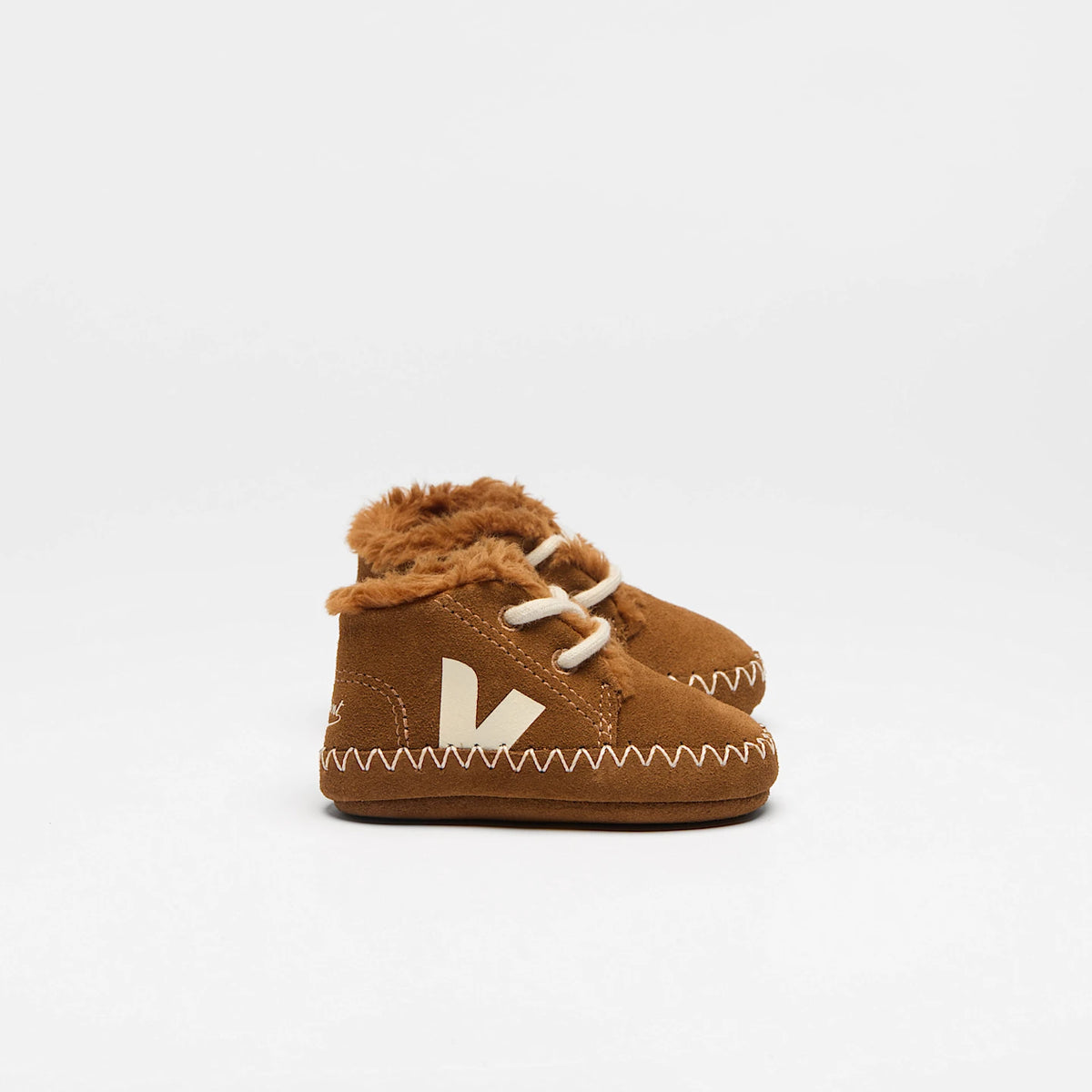 Veja x Bonpoint téli babacipő - Cognac Cashew