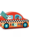 Djeco Shaped-box puzzle - Racing Car, 16 pcs - The racing car