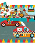 Djeco Shaped-box puzzle - Racing Car, 16 pcs - The racing car