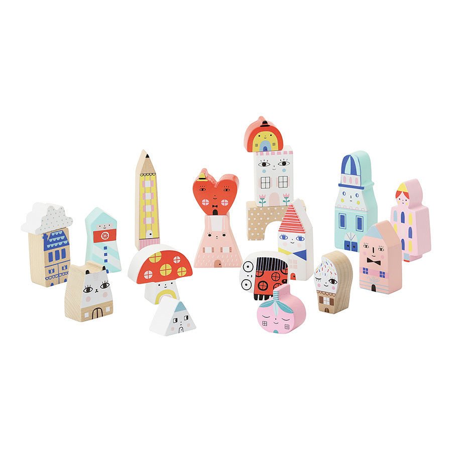 Vilac® Apró város fa kockák - Vilac - Készségfejlesztők - OduStore