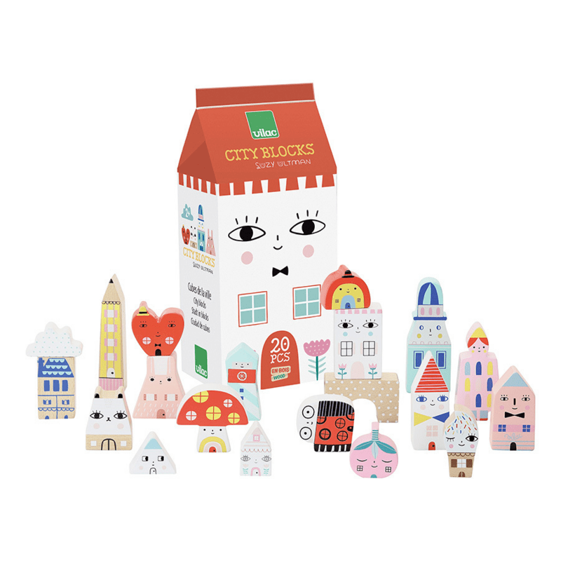 Vilac® Apró város fa kockák - Vilac - Készségfejlesztők - OduStore