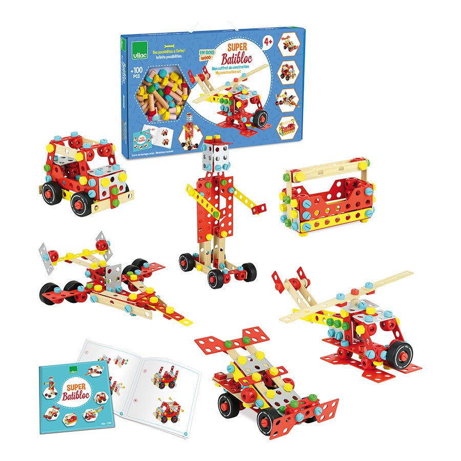 Vilac® Fa építőjáték - Super Batibloc - Vilac - Készségfejlesztők
