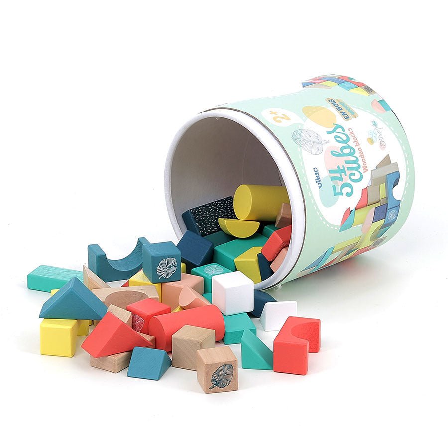 Vilac® Fa kocka 54 db - os - A lombkorona alatt - Vilac - Készségfejlesztők