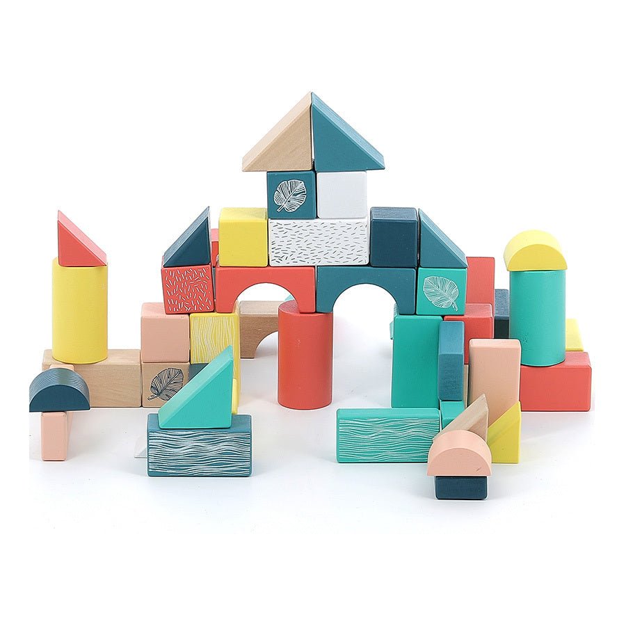 Vilac® Fa kocka 54 db - os - A lombkorona alatt - Vilac - Készségfejlesztők