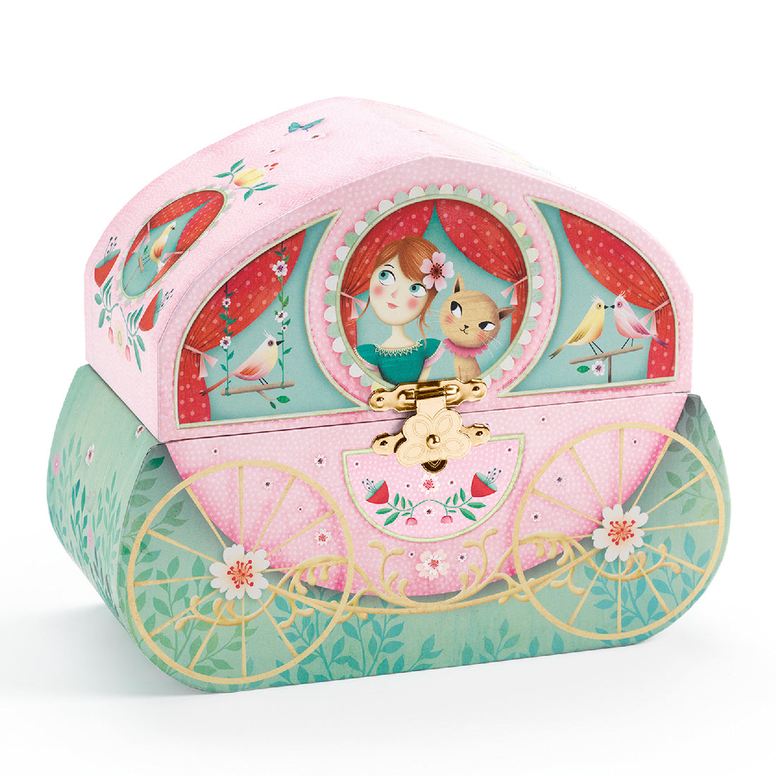 Djeco Zenélő Ékszerdoboz - Hintó-tartó - Carriage ride