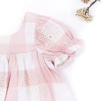 Rózsaszín kockás ruha-2