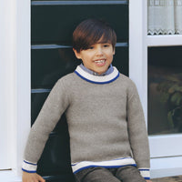 Tartine et Chocolat®  Grey knitting Round neck Kötött szürke pulóver-3