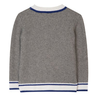 Tartine et Chocolat®  Grey knitting Round neck Kötött szürke pulóver-1
