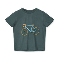 Bicikli mintás rövid ujjú póló-0