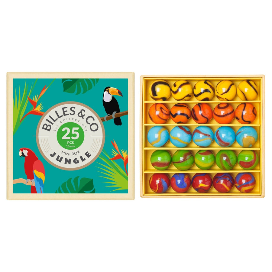 Billes & Co.® Jungle™ Zöld Üveggolyó Box - Billes & Co. - Készségfejlesztők