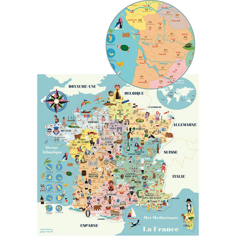 Mágneses térkép - Franciaország