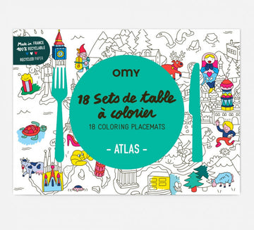 OMY® Színezhető tányéralátét-Atlas