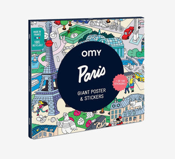 OMY® Óriás poszter és matrica szett-Párizs