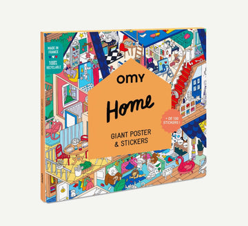 OMY® Óriás poszter és matrica szett - Home-0