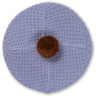 Konges Sløjd® Kék Pomponos svájci sapka (12 - 18m) - 100% merinói gyapjú - Konges Sløjd - Sapka, sál, kesztyű