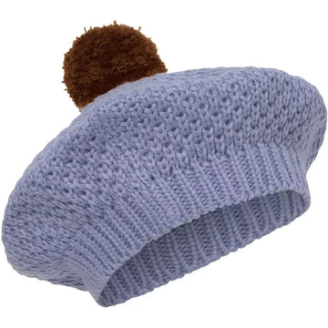 Konges Sløjd® Kék Pomponos svájci sapka (12 - 18m) - 100% merinói gyapjú - Konges Sløjd - Sapka, sál, kesztyű