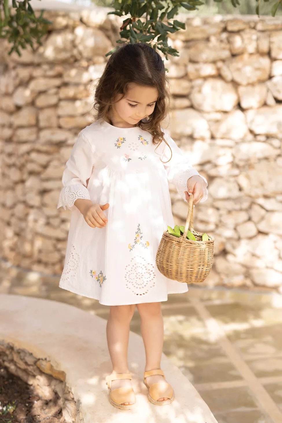 Tartine et Chocolat® Hímzett virágmintás ruha - Tartine et Chocolat - Ruhák és szoknyák - OduStore