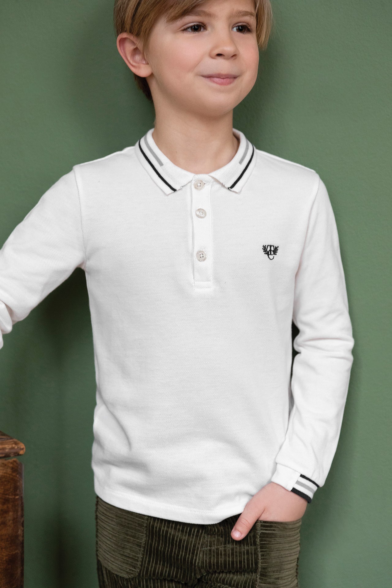 Tartine et Chocolat® Polo Manches longues Monogramme TC Hosszú ujjú - Tartine et Chocolat - Pólók, ingek - OduStore