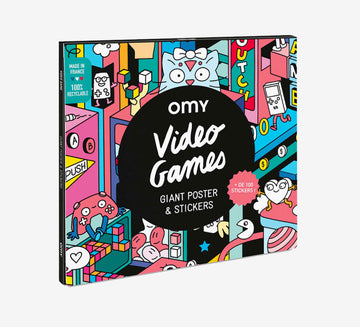 OMY® Óriás poszter és matrica szett-Video games